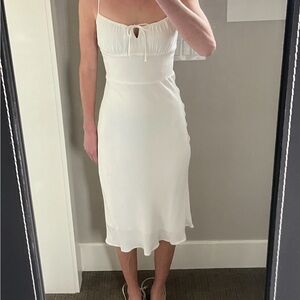 Wilfred white midi dress